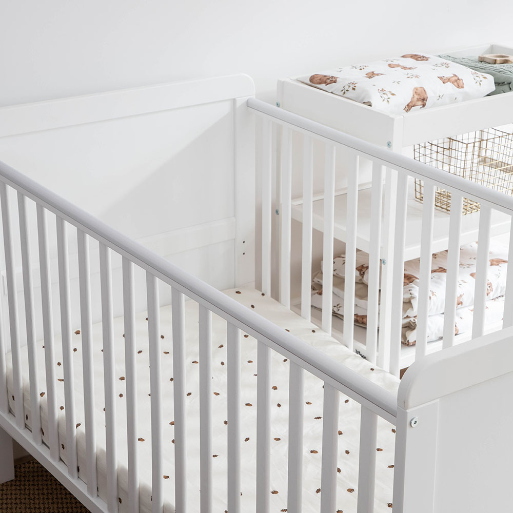woodies classic cot bed lozeczko niemowlece i dzieciece wyprawka dla noworodka 2w1 140x70 1 2 3864